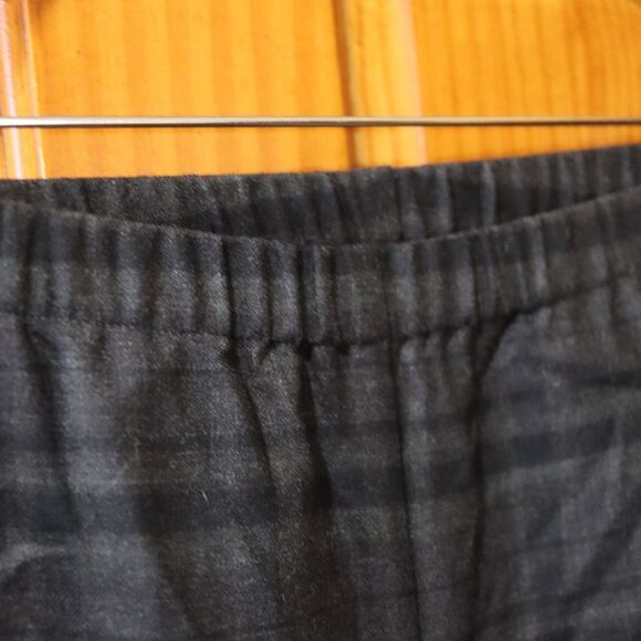 Eileen Fisher Plaid Pull On Wool Pants Medium - Picture 4 of 12